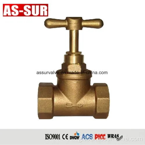 Water Brass Stop Valve High Pressure water brass stop valves Manufactory